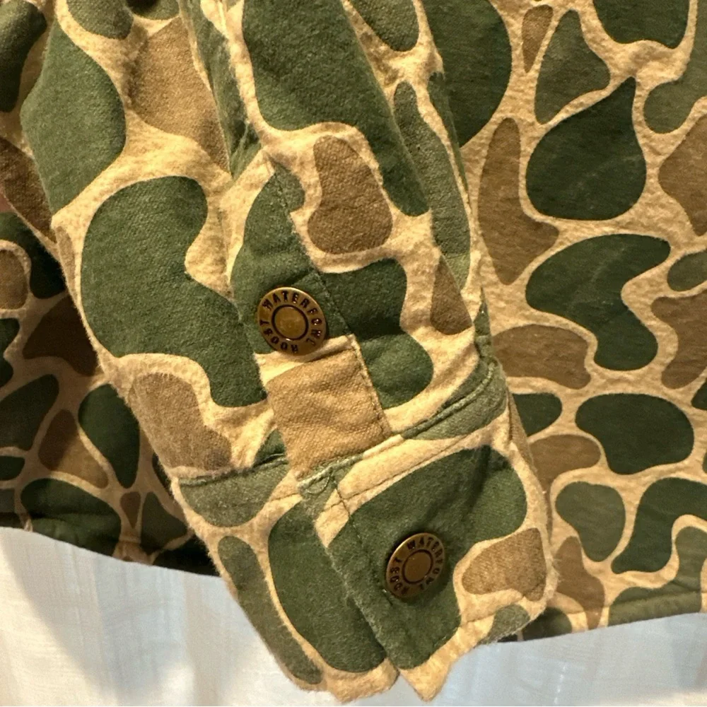 Roost Waterfowl Men’s Size Medium Fleeced Shacket Jacket Button Up Camo Outdoor - Picture 8 of 10